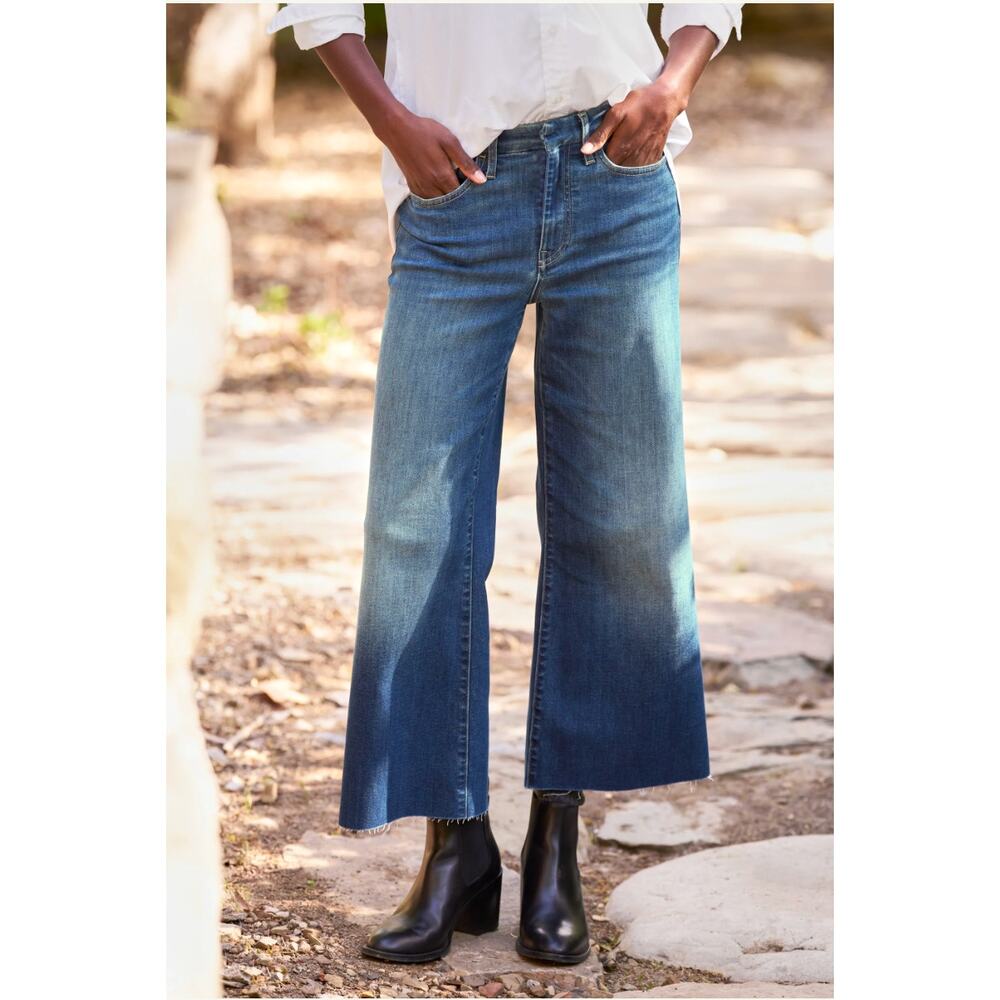 Frank & Eileen Galway Jeans 1999 Wash 26" Wide Leg Italian Dream Denim Size 30